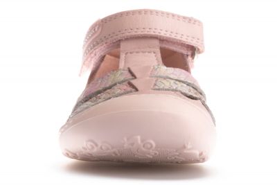Zapatillas de marcha Step Easy by Pablosky Rosas para Bebé Niña de Piel