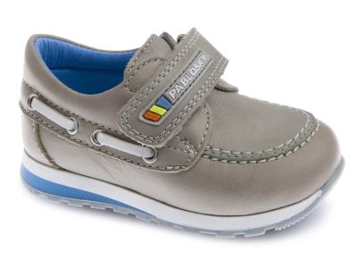 Grey Pablosky baby boy deck shoes 