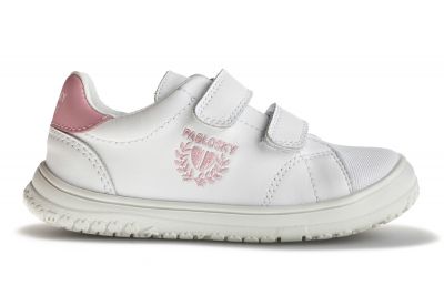Zapatillas blancas con velcro para niña Pablosky 967100