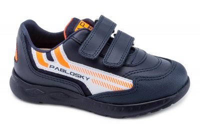 Zapatillas deportivas de niño Pablosky 297120 de piel color azul